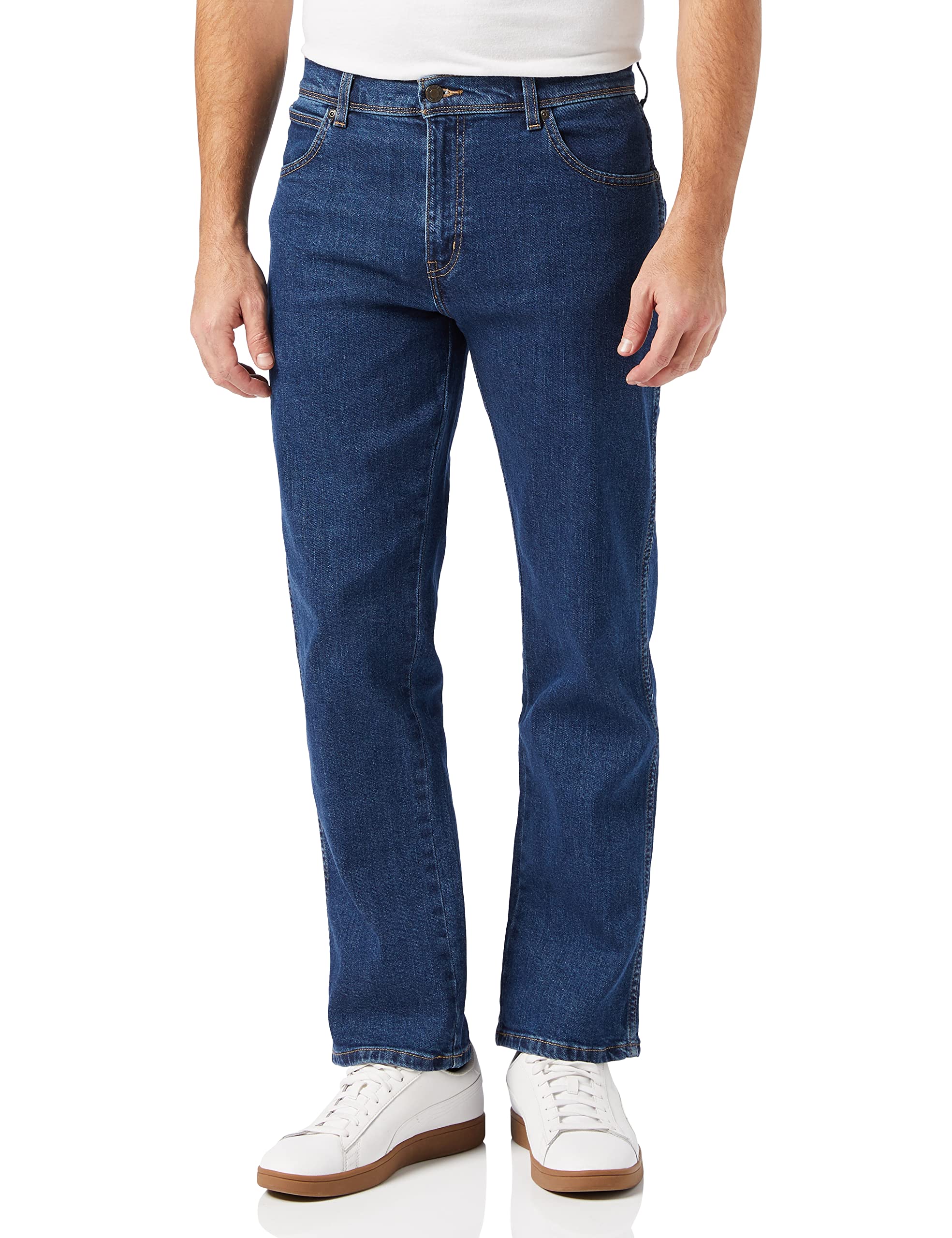 Wrangler Herren Regular Fit Jeans, Blau (Darkstone), 40W / 30L