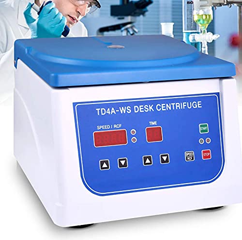 LMEILI Desktop-Zentrifugenmaschine, Digitalanzeige PRP-Zentrifuge, 500~4000 U/min einstellbar, Platz für 12 * 15 ml-Reagenzgläser, geeignet für 2-5-7-10 ml-Blutentnahmeröhrchen