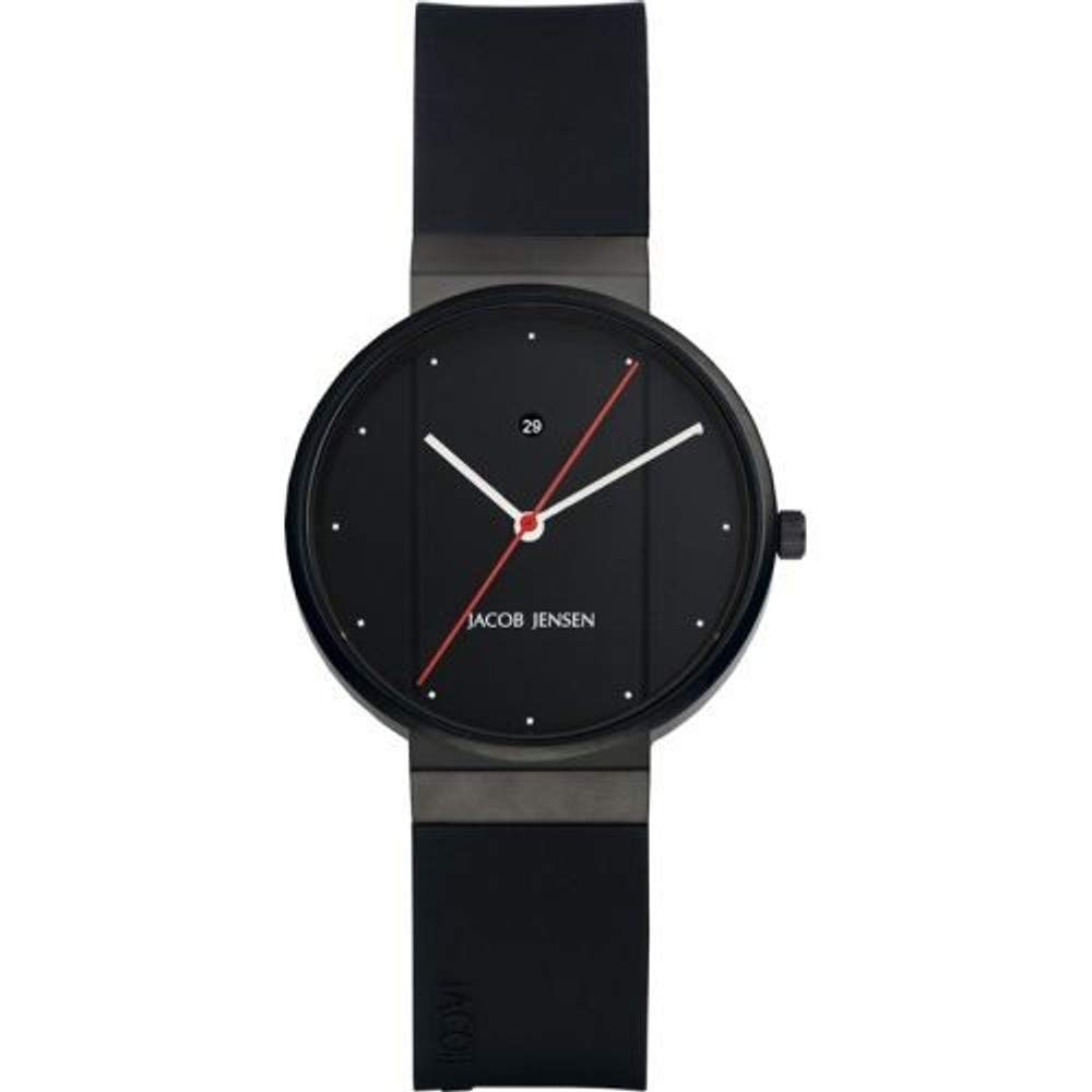 JACOB JENSEN Unisex-Armbanduhr JACOB JENSEN NEW SERIES ITEM NO. 753 Analog Quarz Kautschuk JACOB JENSEN NEW SERIES ITEM NO. 753