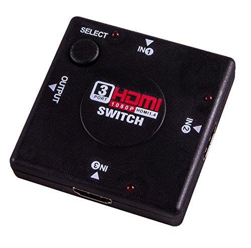 C2G 89050 Video-Switch HDMI - Video-Switches (HDMI, Schwarz, 1024 x 768 (XGA),1280 x 1024 (SXGA),1920 x 1080 (HD 1080),640 x 480 (VGA),800 x 600 (SVGA), 1080p, 2,5 Gbit/s, 284 g)