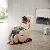 WELCON Massagesessel EASYRELAXX BEIGE mit Wärmefunktion - Massagestuhl mit Neigungsverstellung elektrisch, Automatikprogramme Knetmassage Klopfmassage Rollenmassage Airbagmassage Sessel Massagestuhl