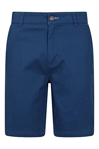 Mountain Warehouse Organic Woods Mens Chino Shorts - Lightweight, Breathable, UPF 50+, Lots of Pockets Short Pants - Best for Beach, Walking, Hiking & Outdoors Dunkelblau 56W