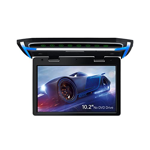 XTRONS 10,2“ Digital TFT 16:9 Bildschirm für Auto Bus unterstützt 1080P Video Auto Overhead Player Auto Monitor mit HDMI Port Automosphäre LED Licht Windows CE für Urlaub (CM101HD)