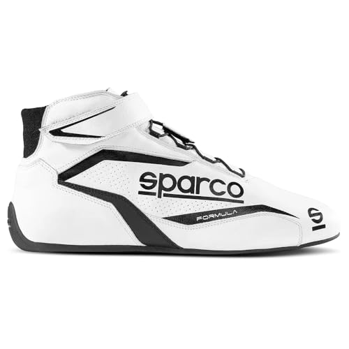 Sparco Unisex Formula 8856-2018 Stiefel, Größe 44, Weiß/Schwarz Bootsschuh, Standard, EU