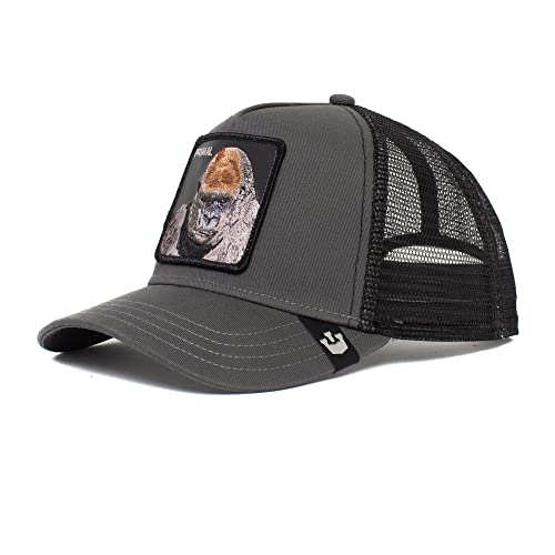 Goorin Bros. The Boss Gorilla Grau A-Frame Adjustable Trucker Cap - One-Size