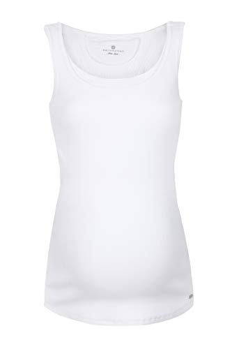 bellybutton Maternity Damen ADA-Stillshirt o. Arm Umstandslangarmshirt, Weiß (Blanc 1035), 40 (Herstellergröße: L)