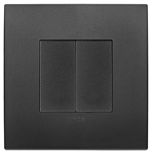 Vimar 0K03925.07 Arké Steuerungs-Set, kabellos und ohne Batterien, VIEW Wireless Standard Bluetooth komplett mit Halterung, Tasten, 2M-Platte
