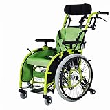 HYRL Rollstuhl, Kinder Rollstuhl Klappbarer Leichter Rollstuhl Tragbarer Cerebralparese Kinder Behindertenwagen - für Kinder und Kinder mit besonderen Bedürfnissen