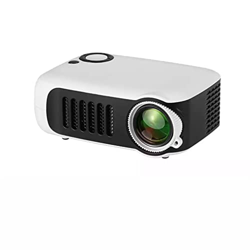 YCQY Mini-Projektor, 800 Lumen, tragbarer LED-Multimedia-Video-Player, eingebauter Lautsprecher (Farbe: Orange, Größe: 13 x 9,7 x 5,8 cm)