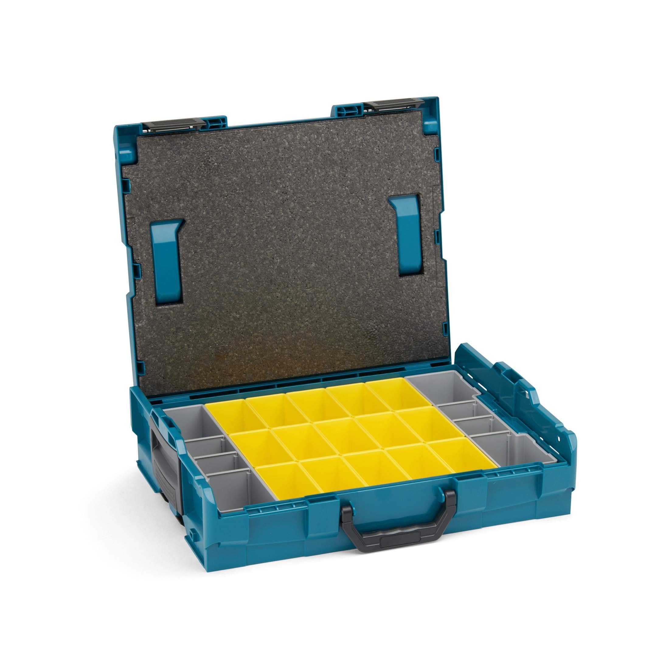 Bosch Sortimo Werkzeugkoffer-Set • L-Boxx 102 • bestückt mit Ordnungssystem Insetboxen-Set B3