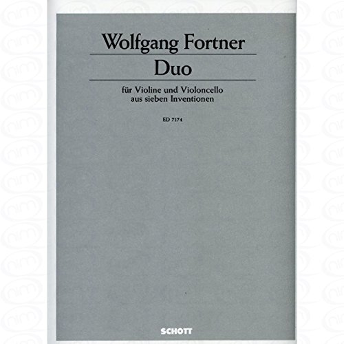 DUETT (7 INVENTIONEN) (1983) - arrangiert für Violine - Violoncello [Noten/Sheetmusic] Komponist : FORTNER WOLFGANG