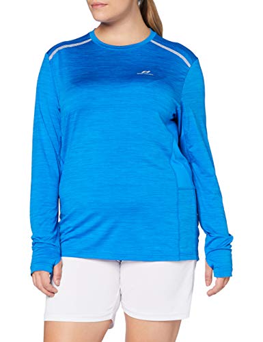 Pro Touch Damen Aimo Sweatshirt, Melange/Blau Königsblau, XL