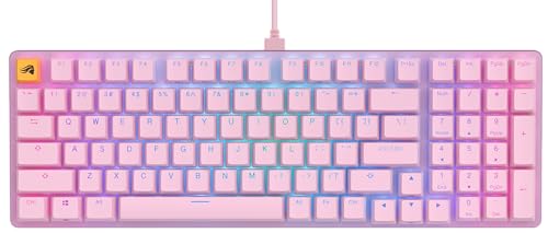 Glorious GMMK 2 Full-Size Tastatur - Fox Switches, ANSI-Layout, pink