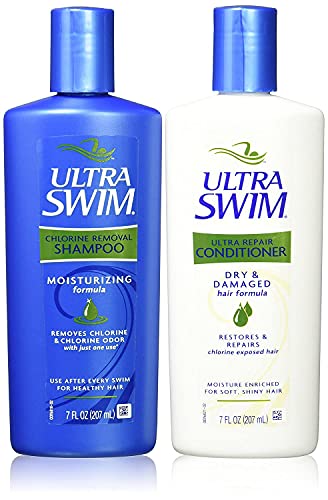UltraSwim Shampoo und Sp眉lung Set Feuchtigkeitsspendende Formel Entfernt Chlor- und Chlorgeruch mit nur einer Anwendung Wiederherstellung und von Chlor Exposed Hair Multipack