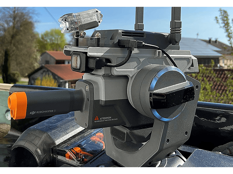 ROBOTERWERK SELFIE 55 Single S1 Drohnen Beleuchtungssystem, Transparent/Schwarz