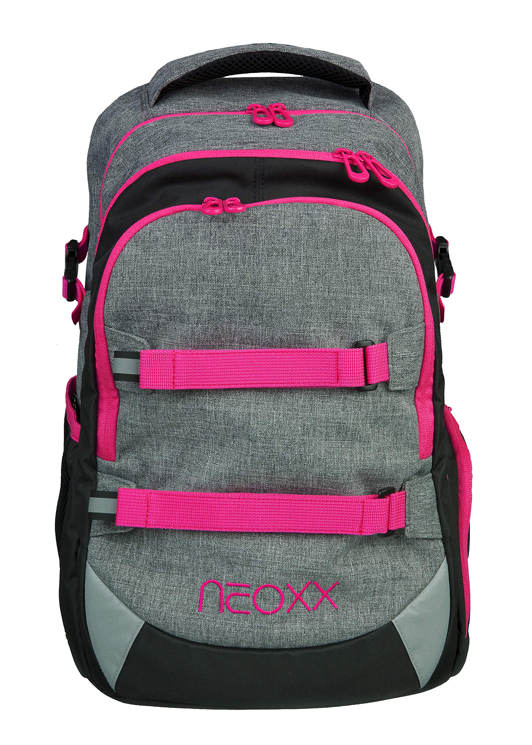 neoxx Active Ergonomischer Schulrucksack für Mädchen Teenager I Rucksack für die weiterführende Schule I Schulranzen aus recycelten PET-Flaschen, Schultasche 30 Liter