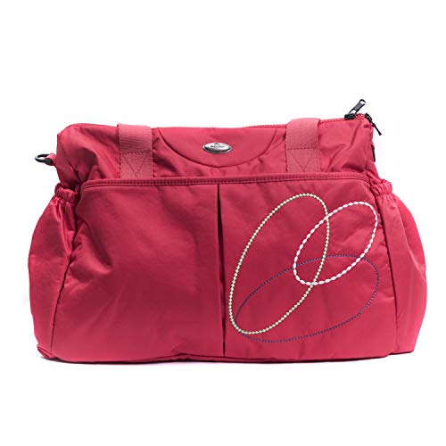Baby Wickeltasche Bambu Bag Babytasche Reisetasche mit Schultergurt (Rot)