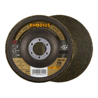RHODIUS TOPline VKSS WS Vlieskompaktscheibe 115 x 22,23 mm 4S-medium