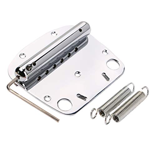 SUPVOX Guitar Bridge Plate 6 String Guitar Tremolo and Bridge Replacement for Mustang and Jazzmaster Guitars