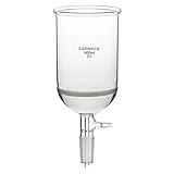 Labasics Borosilikatglas Buchner Filtertrichter mit grober Frit (G1), 46 mm Innendurchmesser, 60 mm Tiefe, mit 24/40 Standard Kegel-Innenfuge und Vakuum-Wellenröhrchen (60 ml), 500 ml, 1