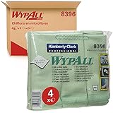 WypAll Mikrofasertücher 8396 – 4 Päckchen mit 6 Tüchern, grün