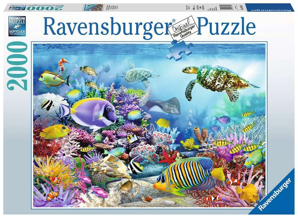 Ravensburger Puzzle 16704 - Lebendige Unterwasserwelt - 2000 Teile Puzzle für Erwachsene und Kinder ab 14 Jahren, Puzzle mit Unterwasserwelt-Motiv