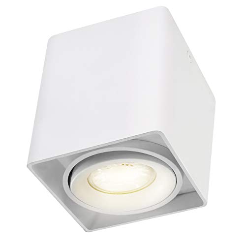 Budbuddy LED Aufbaustrahler Aufbauleuchten Aufputz Deckenlampe Deckenleuchten GU10 Fassung 230V [enthalten 6W leuchtmittel, schwenkbar] Strahler Spotlight Downlight Ceiling light