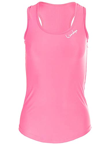 Winshape Damen Super leichtes Functional Tanktop AET104, Slim Style Fitness Yoga Pilates, neon-pink, XS