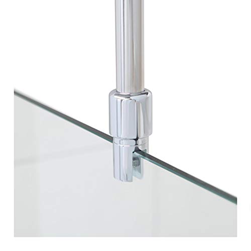 Stabilisationsstange für Duschen, Haltestange Glas - Decke, Stabilisierungsstange Duschwand, Stabilisator (Chrom)