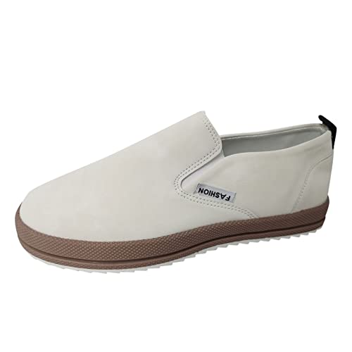 Keilabsatz Schuhe Damen Pumps Atmungsaktive Schnürschuhe für Damen, Flache Freizeitschuhe Lauf Schuhe Damen 40 (White, 37)