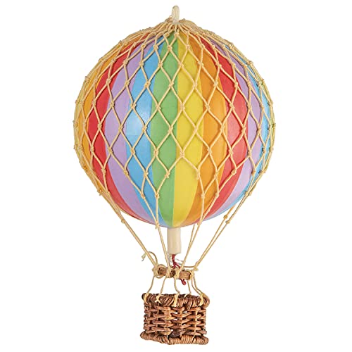 Authentic Models | Deko Heißluftballon Floating The Skies AP160E | Durchmesser 8 cm | Regenbogen | Miniatur Heißluftballon Deko
