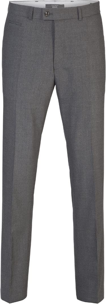 BRAX Herren Regular Fit Flatfront Stoffhose Style Enrico Hose, Grau (Street 05), 36W / 34L (Herstellergröße: 52)