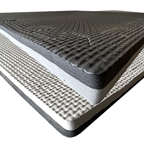 TikTakToo 12er Set Eva-Matten Fallschutz Turnmatte 60 cm x60 cm x2 cm Sportmatte Puzzleboden Bodenmatte Schutzmatten Fittnessmatte Unterlegmatte