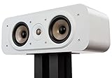 Polk Audio Signature Elite ES30 Centerlautsprecher, schlanker, hochauflösender Center Lautsprecher, Hi-Res zertifiziert, Dolby Atmos und DTS:X kompatibel (Stück), Weiß