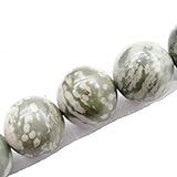 Fukugems Naturstein perlen für schmuckherstellung, verkauft pro Bag 5 Stränge Innen, Peace Jade 6mm