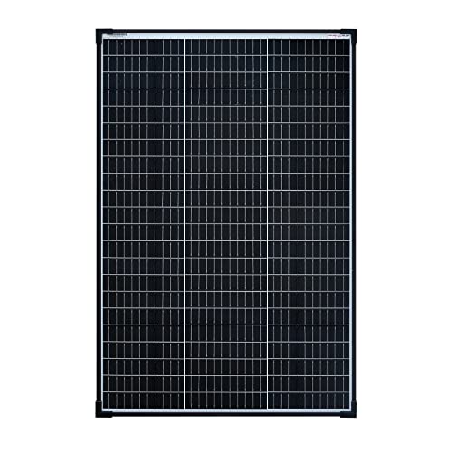 enjoy solar 100W 36V Monokristallines Solarmodul, 182mm Solarzellen 10 Busbars Solarpanel ideal für Wohnmobil, Balkonanlage, Gartenhäuse, Boot