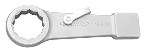 Unior 626344 626344-Llave de golpe para Trabajo seguro en Alturas Estrella cerrada 24 mm Serie 184/7-H, Schwarz