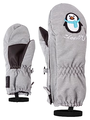 Ziener Baby LE ZOO MINIS glove Ski-handschuhe / Wintersport |warm, atmungsaktiv, grau (light melange), 98cm