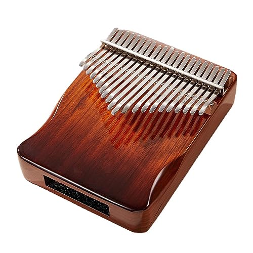 Naturalholz 21 Keys Daumen Klavier tragbarer Fingerklavierklavierboden für Anfänger Beinhaltet Schutzkoffer -Tuning -Hammer -Benutzerhandbuch (5 Farben) A