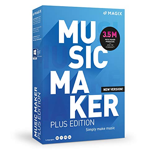 Magix 20_648739 Music Maker Plus Edition (2021) Vollversion, 1 Lizenz Windows Musik-Software