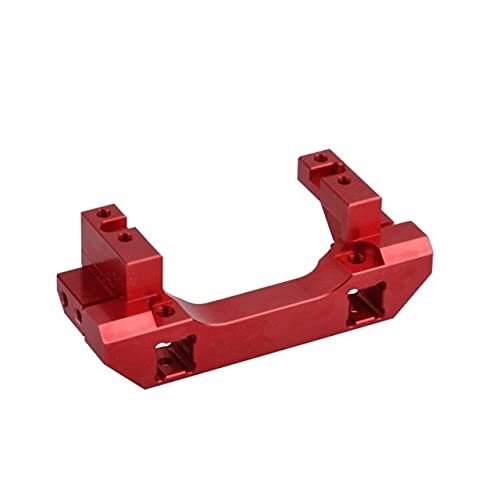 1/10 RC Alloy Front Servo Ständer Heckstoßstange Halterung für 1:10 RC Crawler Traxxas Trx4 TRX-4 Upgra Teile (Color : Red)