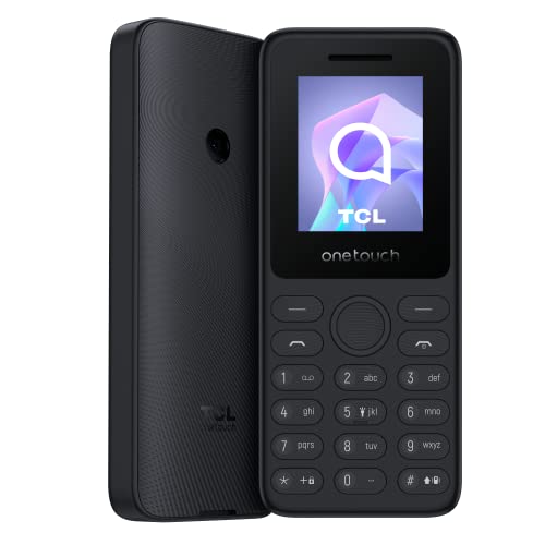 TCL Onetouch 4021 - Benutzerfreundliches Mobiltelefon, 4,6 cm (1,8 Zoll) 2G-Display, Rückkamera, 4 MB RAM, 4 MB ROM, Akku 1030 mAh, Bluetooth, Dual-SIM, 3,5 mm Audio-Anschluss, Taschenlampe, Radio (Grau)