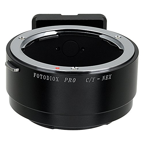 Fotodiox Pro Lens Mount Adapter, Contax/Yashica (CY, C/Y) Lenses to Sony E-Mount Mirrorless Camera Adapter - for Sony Alpha E-mount Camera Bodies (APS-C & Full Frame such as NEX-5, NEX-7, a7, a7II)