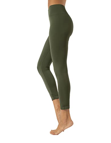 CALZITALY Nathlose Legging für Damen, Sport Leggins, Yoga- und Fitnesshose, Jogging-und Sporthose, Made in Italy (Grün, M)