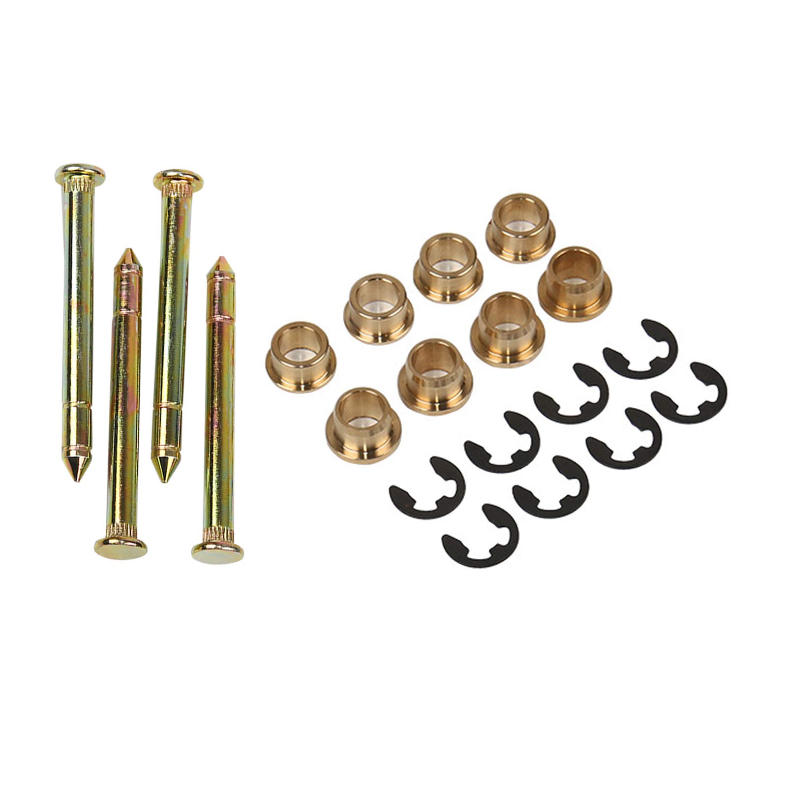 OxoxO Car Door Hinge Pins and Pin Bushing Front Both Door Kit Compatible with Ford F150 F250 F350 Bronco Repalcement Part # 38410 AM-33073275