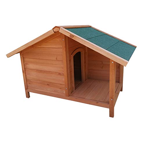 Haustierbett Holzhundhäuser im Freien isoliert, wetterfeste Hundehäuser außerhalb des Holzmediums und der großen Kiste, kauen-Beweis Haustier Waterloo