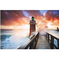 papermoon Vlies- Fototapete Digitaldruck 350 x 260 cm, Lighthouse