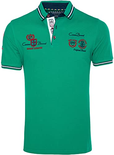 CARISMA Kurzarm Poloshirt für Herren XL, Grün 100% Baumwolle • Herren Polo Shirt mit Stickerei • Regular Fit Shirt mit angenehmen