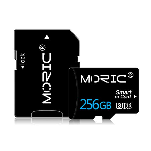 256 GB Micro SD Karte U3 SDXC microsdxc High Speed MicroSD Speicherkarte mit Adapter für Smartphone, Kamera und Drohne