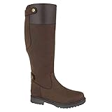 Woodland Ladies Equestrian Harper Waxy Leather - Dark Brown, Ladies UK 7 / EU 40